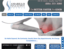 Tablet Screenshot of amarillochiropractor.com